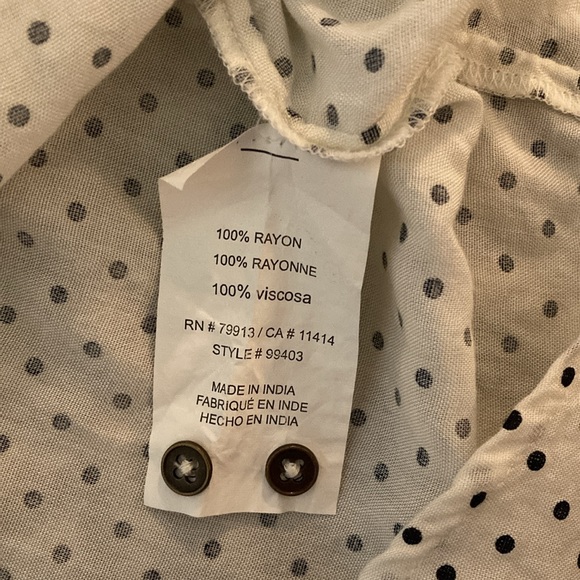 Motherhood Maternity Polka-Dot Blouse/Tunic, NWOT - Picture 3 of 5